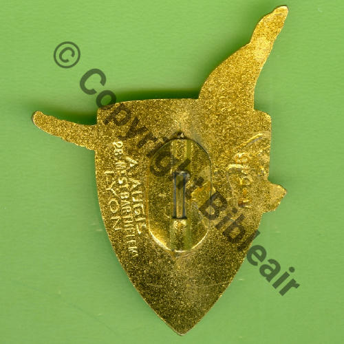 A0546 CERO.316 LYON-BRON  A.AUGIS ST.BARTH LYON 3Lignes Bol fenetre allonge Dos lisse irreg LION ARGENTE Eping coupee Src.Y.GENTY 180Eur06.25 